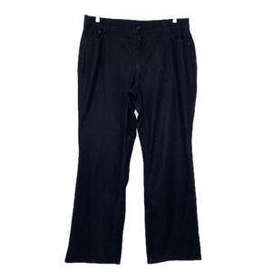 Black Dress Barn Embroidered Back Pockets Jeans Sz 16